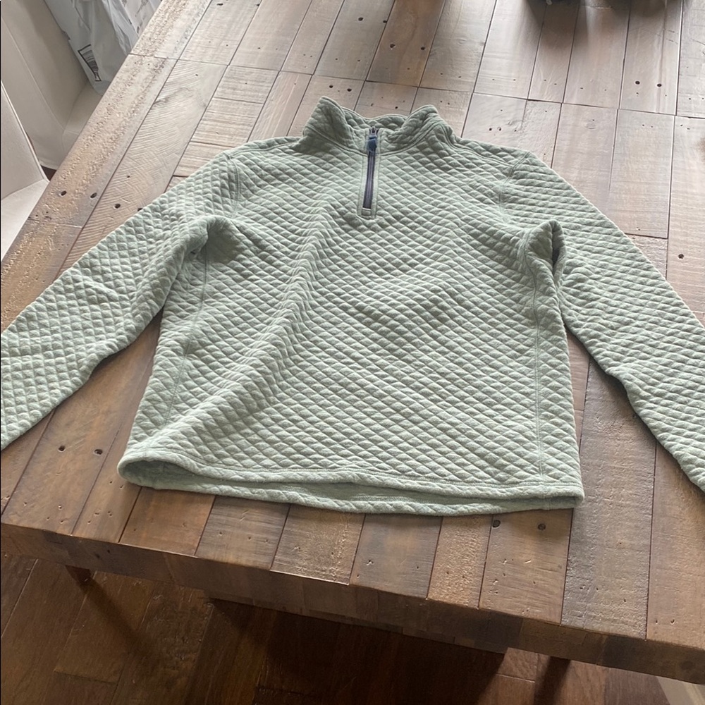 Men's Green Quilted Sweater-J Crew